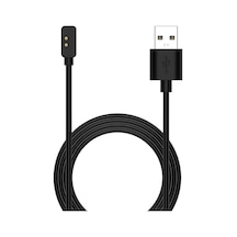 Forzacase Xiaomi Redmi Watch 2 / 2 Lite / 3 / Poco Watch Usb Manyetik Şarj Kablosu 55 Cm - Fc017 Siyah
