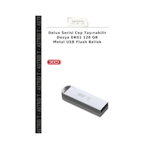 Delux Serisi Cep Taşınabilir Dosya Dk01 128 Gb Metal Usb Flash Bellek