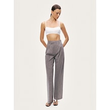 Nocturne Yüksek Geniş Paça Pantolon N26yn3499 Gri