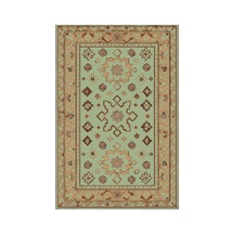 Kartela Halı Rustik Halı Jüt Taban Dokuma Halı Adaçayı Yeşili - 200 X 300 Cm
