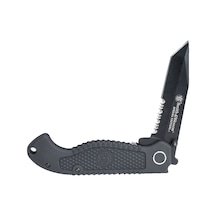Smith & Wesson Negro Plegable Taktik Kamp Bıçak Cktacbscp Siyah
