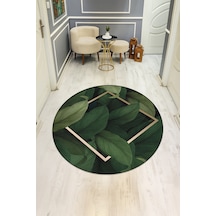 Dijital Baskı Modern Kaymaz Taban Halı H0317 Renkli