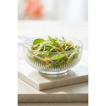Lav Tokyo Cam Salata Kasesi Tekli Ekstra Büyük 2600 ml Yuvarlak (Sunum Kasesi , Hazırlık Kasesi)