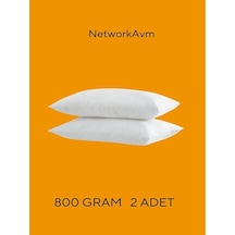 2 Adet 800 Gram Gold Serisi Nano Jel Yastık Beyaz