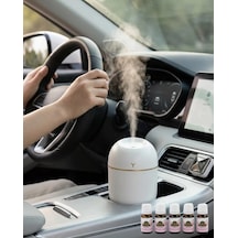 Mini Hava Nemlendirici 5 Esans li Led Işıklı Sessiz Çalışan Aromaterapi Difüzörü Mh-hs7243-0186