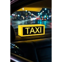 Taksi / Taxi Tasarımlı Dekoratif Aydınlatma 22x9cm Çok Renkli