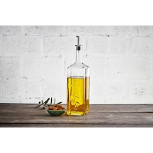 Paşabahçe Paşabahçe Homemade Metal Tıpalı Yağlık & Sirkelik, Şeffaf, 1 Litre Çok Renkli