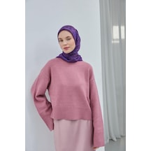 Silk Home Viskon Velora Eşarp Erguvan Mor Desenli Yumuşak Dokulu Tok Duruşlu 90x90 Çok Renkli
