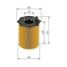 Bosch Yağ Filtresi Jaguar 407 05 607 04 C6 05 C5 08 Dıscovery 04-