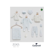 Caramell My Baby Kumsal Müslin 10 Lu Hastane Çıkışı Yeni Sezon Jungle Friends 2425 Mavi Mavi