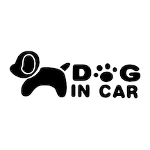 Dog İn Car Sticker 20 X 8 Cm