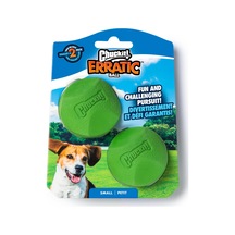 Erratic Ball Kauçuk Köpek Oyun Topu 2'li Paket - Küçük Boy , Doğal Kauçuk, Her Yöne Yuvarlanan, Dayanıklı, Kolay Temizlenen Köpek Topu