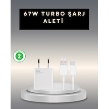 67 Watt Type C Şarj Adaptörü Poco X3 X4 X5 Pro Uyumlu