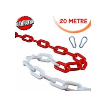 Plastik Zincir Kırmızı Beyaz Trafik Duba Bariyer Zinciri 20 Metre (252787364)