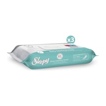 Sleepy Xl Beyaz Sabun Bebek Vücut Temizleme Havlusu 3 x 50 150 Yaprak