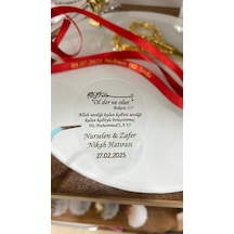 Şeffaf Etiket Bakara Suresi 4x5 Cm 42 Adet Söz,kına,nişan,düğün - Arletikettasarım Beyaz