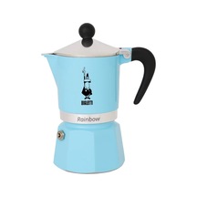 Bialetti 5041 Rainbow Espresso Pişirici, Alüminyum, Açık Mavi, 1 Fincan Sku: Smg8690010176233