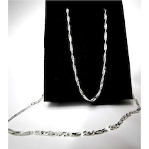 Omar Silver Kadın Singapur 30 Mikron Gümüş Kolye Zincir Omr8066 (488937402)