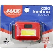 Pilli 3w Cob Led Kafa Lambası Fener 3-kademe Işık Ayarı- Flaşör 4.5v 120lümen 5468 Çok Renkli