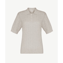 Yargıcı Regular Polo Yaka Kısa Kol Kazak 26yktr2058x 063 Bej