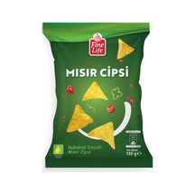 Fine Life Mısır Cipsi 130 G Taco - Baharatlı Çıtır Atıştırmalık 5'li Avantaj Paketi - 5 Adet Tarı
