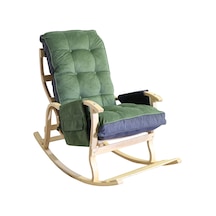 Mobildeco Sultan Lüx Yesıl Füme Ahşap Çift Renklı/cepli Sallanan Ceviz