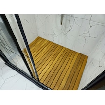 Katlanabilir Ahşap Duş Izgarası (Iroko Ağacı)