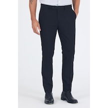İmza Siyah Esnek Yandan Cepli Slim Fit Classic Pantolon 1003250013 Siyah