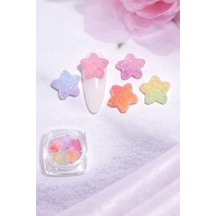 Candy Glow 3d Sugar Star Nail Charm Pastel Mix No:10