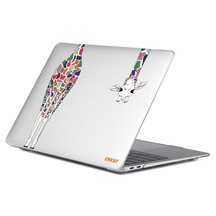 MacBook Air 13" 2020 Orman Serisi Ön Arka Koruyucu Laptop Kılıfı Zürafa
