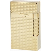 C23009 St Dupont New Le Grand Yellow Gold Diamond Head Çakmak