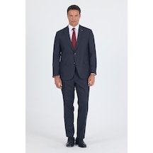 İmza Koyu Antrasit Mono Yaka Bez Ayağı Tam Astar Pamuklu 4 Drop Comfort Fit Classic Takım Elbise 1001250178 Koyu Antrasit