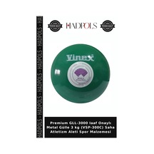 Premium Gll-3000 Iaaf Onaylı Metal Gülle 3 Kg Vsp-300c Saha Atletizm Aleti Spor Malzemesi Diğer
