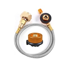 Metal Adapter Rus Açık Kamp Gaz Sobası Propan Dolum Adaptörü Tankı Çoğaltıcı Adaptörü Gaz Şarj Aksesuarları Çok Renkli