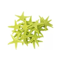 Tahtakale Toptancı Polyester Deniz Yıldızı Minik Boy 0.5 Cm- 1.5 Cm 100 Adet Sarı