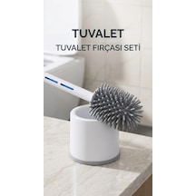 Buğz Silikon Deterjan Hazneli Esnek Tuvalet Fırçası Banyo Temizlik Ürünü Diğer