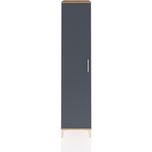Hyperion Dolap 3 Raflı Tek Kapaklı Tek Askılı 44x44x195 Çam-antrasit Atlas Çam