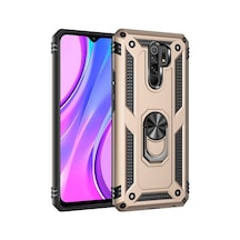 Xiaomi Redmi 9 Kılıf Zore Vega Kapak-Gold