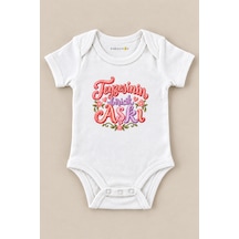Babylimon Teyzesinin Biricik Aşkı Beyaz Kısa Kollu Çıtçıtlı Bebek Zıbını Beyaz - 930083955 Beyaz