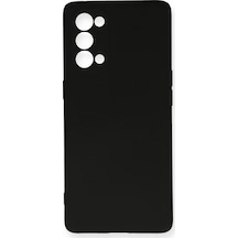 Ilkeshop Newface Oppo Reno 5 Pro Kılıf Nano İçi Kadife Silikon - Siyah Sıyah