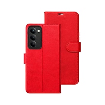 Xiaomi Redmi 15 5g Uyumlu Trend S Plus Kapaklı Kılıf - Kırmızı