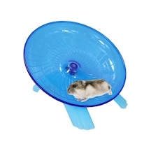 Hamster Uçan Tabak Sessiz Koşu Egzersiz Çarkı Gerbil Fare Kirpi Küçük Hayvanlar İçin Mavi