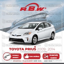 Rbw Toyota Uyumlu Prius 2009 - 2014 Ön Muz Silecek Takımı