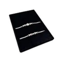 Yerli Üretim Madrid Model Süet Kumaş Siyah Renk 34/24 Cm Kademeli Çekmece Içi Bileklik-kolye Tablası Çok Renkli