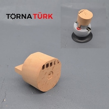Ahşap Malafa Yuvarlak Bilezik Ve Bileklik Rokelası - Top Mengene Yuvarlak Bileklik Malafa Şekillen Metalik