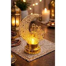 Ayyıldız Ramazan Süsleri, Ramazan Tavan Süsü Sarı Işıklar Işıkları Aydınlatmalı Şerit Led Ramazan Süsü Led Işık