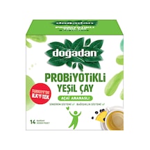 Doğadan Probiyotikli Açai Ananaslı Yeşil Çay 14'lü 23,8 G - 7 Adet Tarı