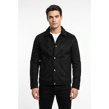 Dynamo Erkek Siyah Regular Fit Mevsimlik Süet Spor Mont Bgl-st05437