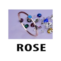 Rose Renk Nazar Göz Taşlı Kelepçe Bileklik 756 Çok Renkli