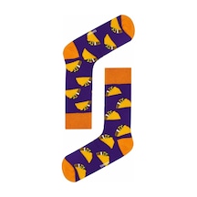 Carnaval Socks Taco Desenli Renkli Çorap Renkli